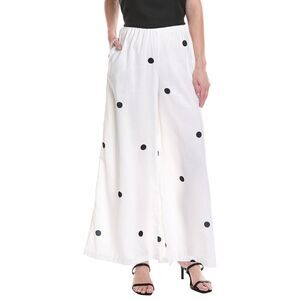 Colette Rose Womens  Printed Pant, White